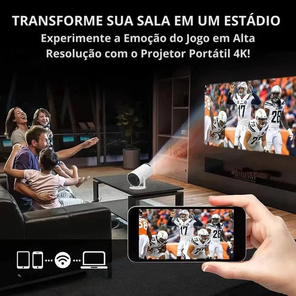 Projetor 4K 130Polegadas-Cinemax