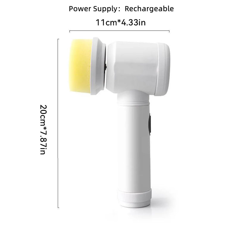 Super Escova elétrica de limpeza portátil 5 em 1